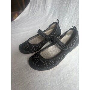 Keen Kids Girls size 13 Moxie Black/Vapor Mary Jane Flats HookLoop sandals